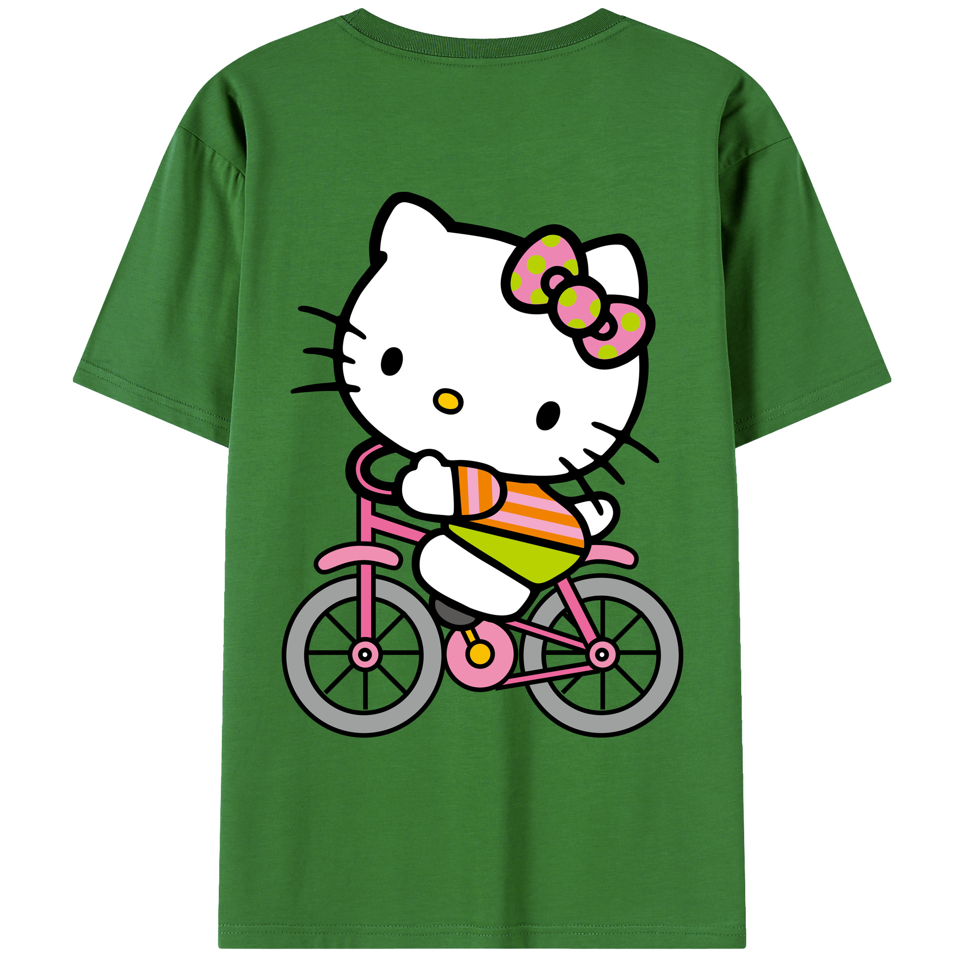 （画像用） Hello Kitty ハローキティ レディース半袖Tシャツ(バックプリント)